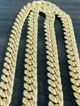 10KT YELLOW GOLD 8.0mm 24inch MIAMI CUBAN LINK Men’s NECKLACE *Financing Available*