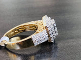 14KT GOLD LADIES 1.55ct DIAMOND WITH BAGUETTE RING