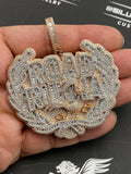 ROAD RUNNA Custom pendant with Gold Rope Chain