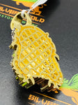 Gold Jesus with color enamel 3D pendant