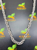 Sterling Silver 6.0mm 24inch Byzantine necklace