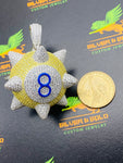 3d 8 Ball custom Pendant